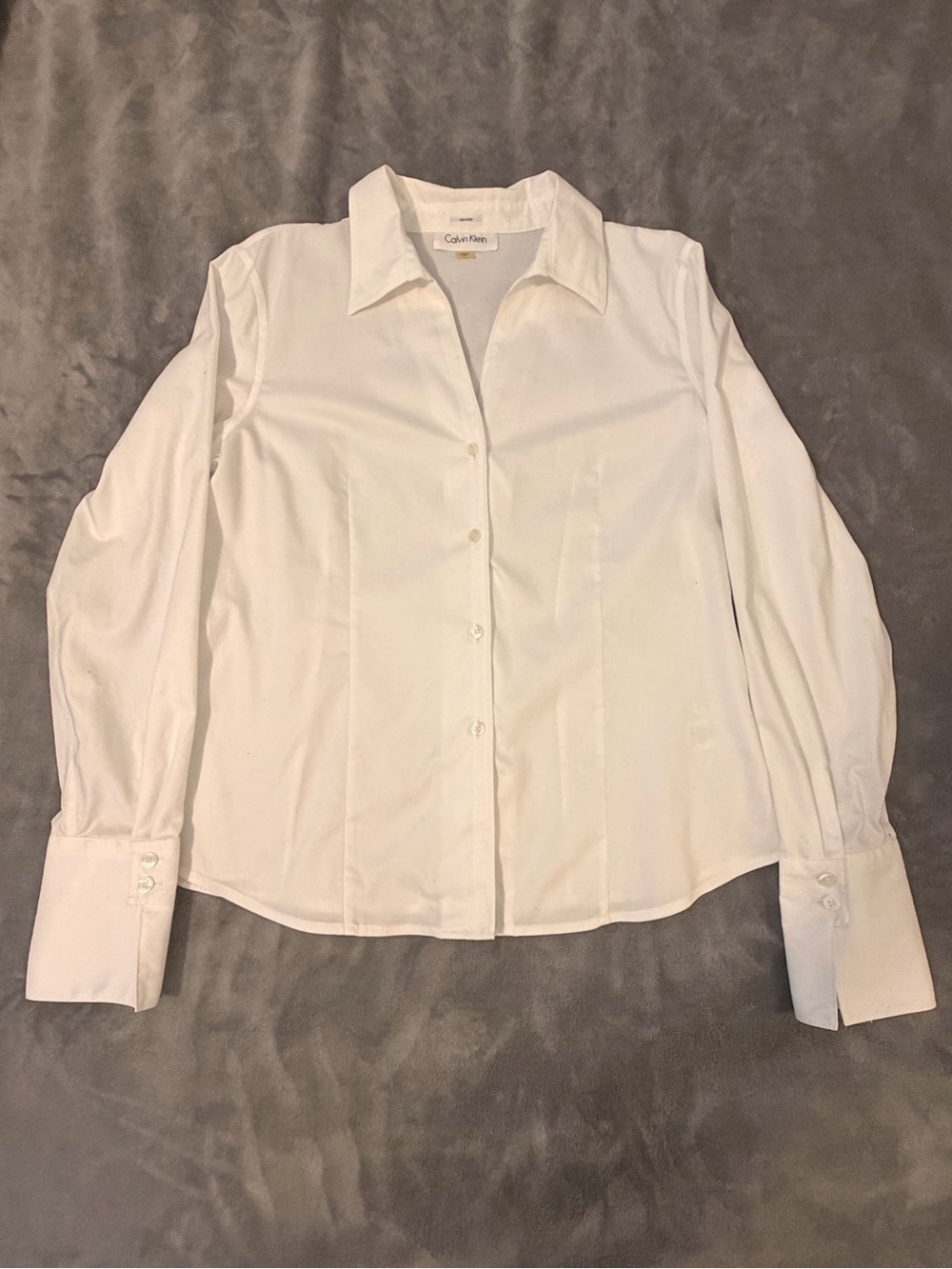 Calvin Klein White Button-Front Women's Shirt

#1434